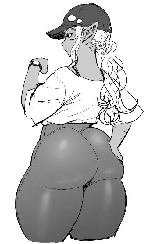 Kuroeda (fat assed dark elf)