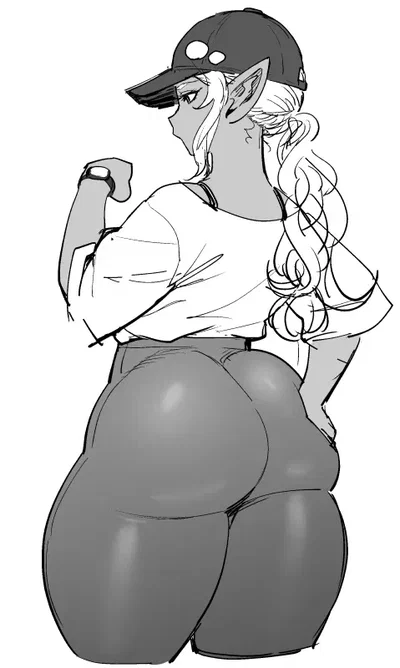 Kuroeda (fat assed dark elf)