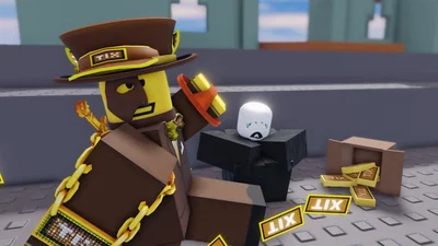 rich yellow guy giving you yellow money