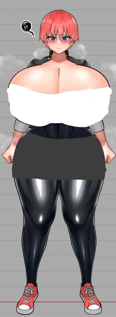 Giant, busty tomboy transformation 