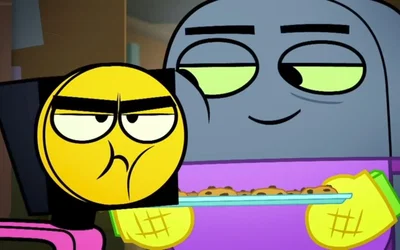 Brock and master frown - Unikitty!