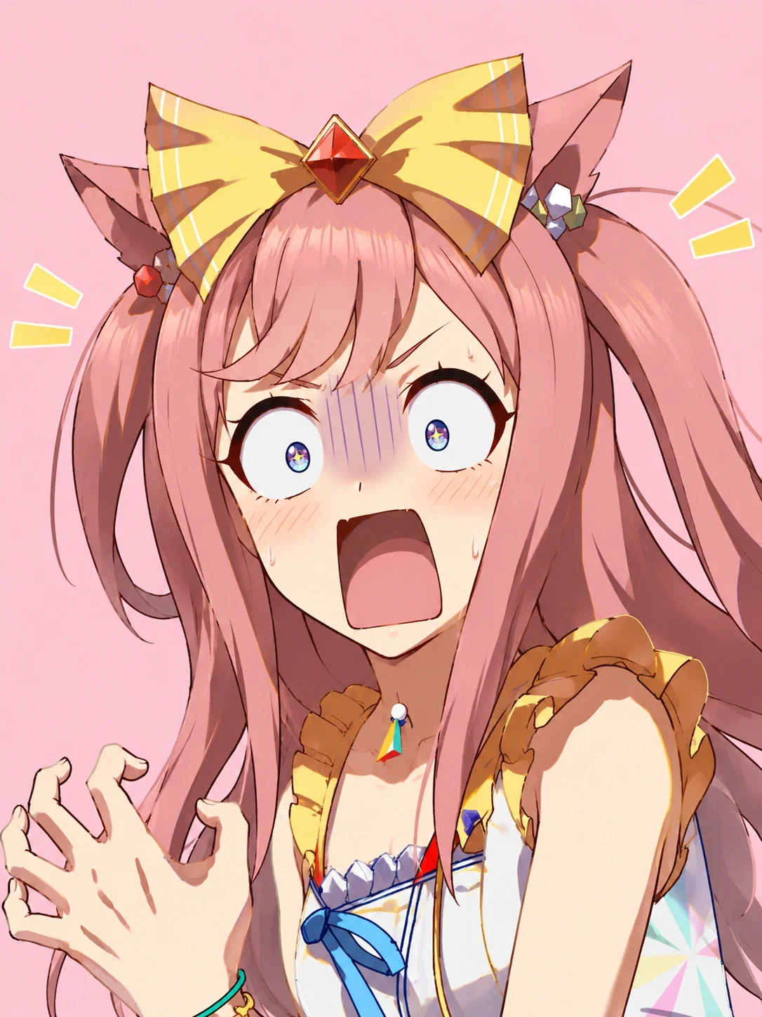 She catched you gooning!