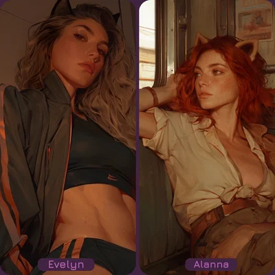 The Crimson Mirage | Alanna & Evelyn