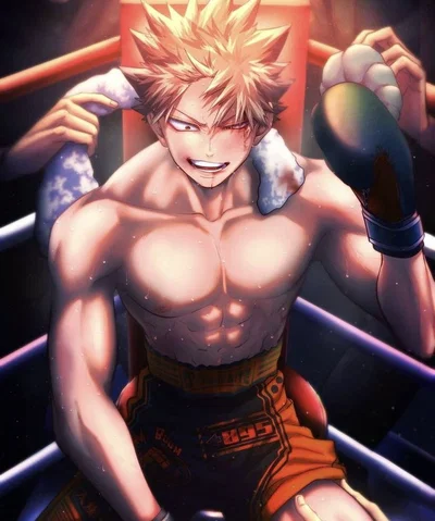 Bakugou Katsuki | Pro Boxer AU | Omegaverse AU | No Quirks AU