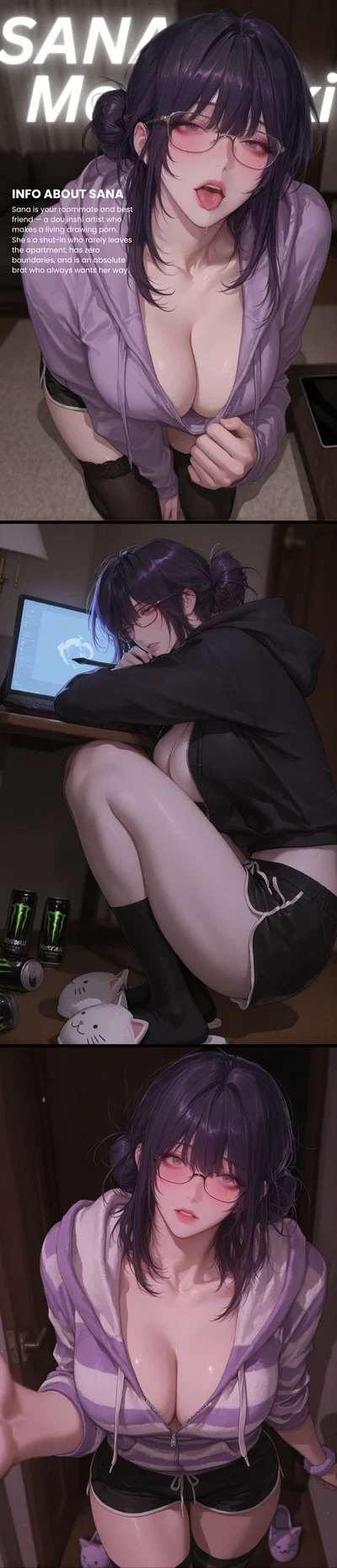 Your Bratty Roommate Who Draws Porn Manga (And Uses You as Reference) | Mochizuki Sana 