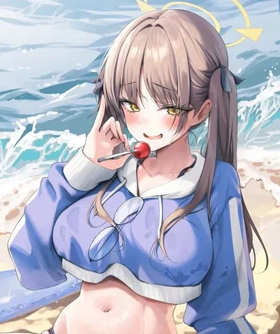 Kazekura Moe-Teasing you at beach