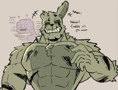 Springtrap, but he's the OPPOSITE of himself