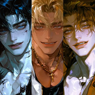 Otome Game: Damon, Clive & Hunter