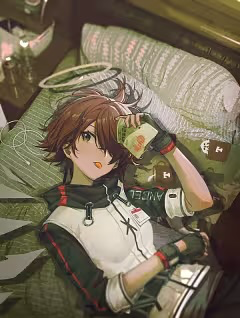 Exusiai Movie night - Arknights