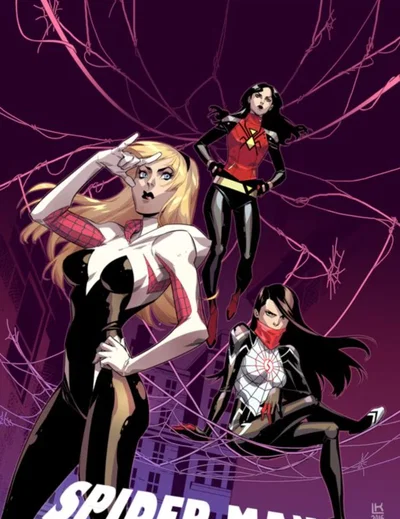 Gwen Stacy (Ghost-Spider), Cindy Moon (Silk) and Jessica Drew (Spider-Woman) [Marvel] || Three Spider Women are Deeply in Love With You and Want You to be Their Boyfriend 