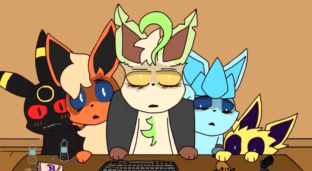 Eeveelutions discovering on the internet.... The... Interesting artwork about them...