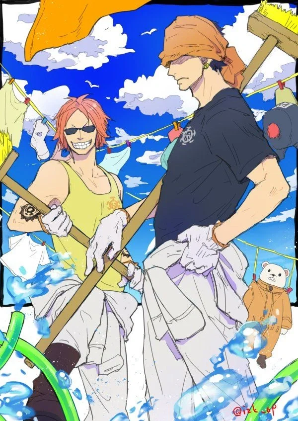 Penguin and Shachi - Heart Pirates - One Piece