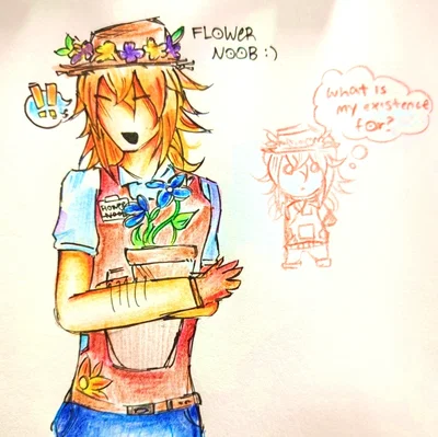 ⋆. ̊𐙚 [💗] // : flowah noob || roblox oc