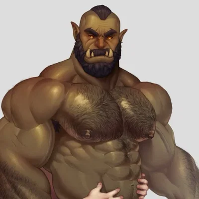 A shy orc