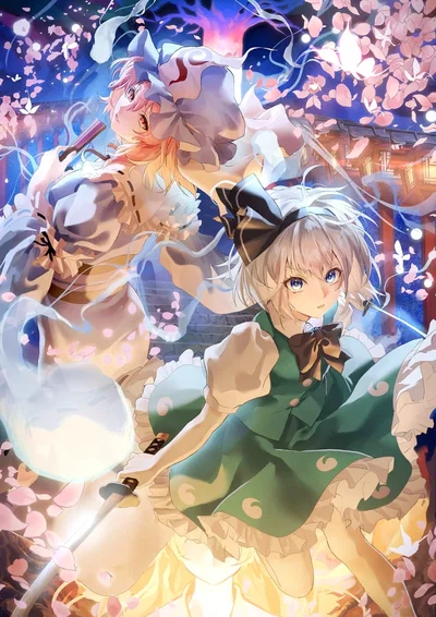 Youmu Konpaku and Yuyuko Saigyouji ~ Restoring the Order Between Life and Death