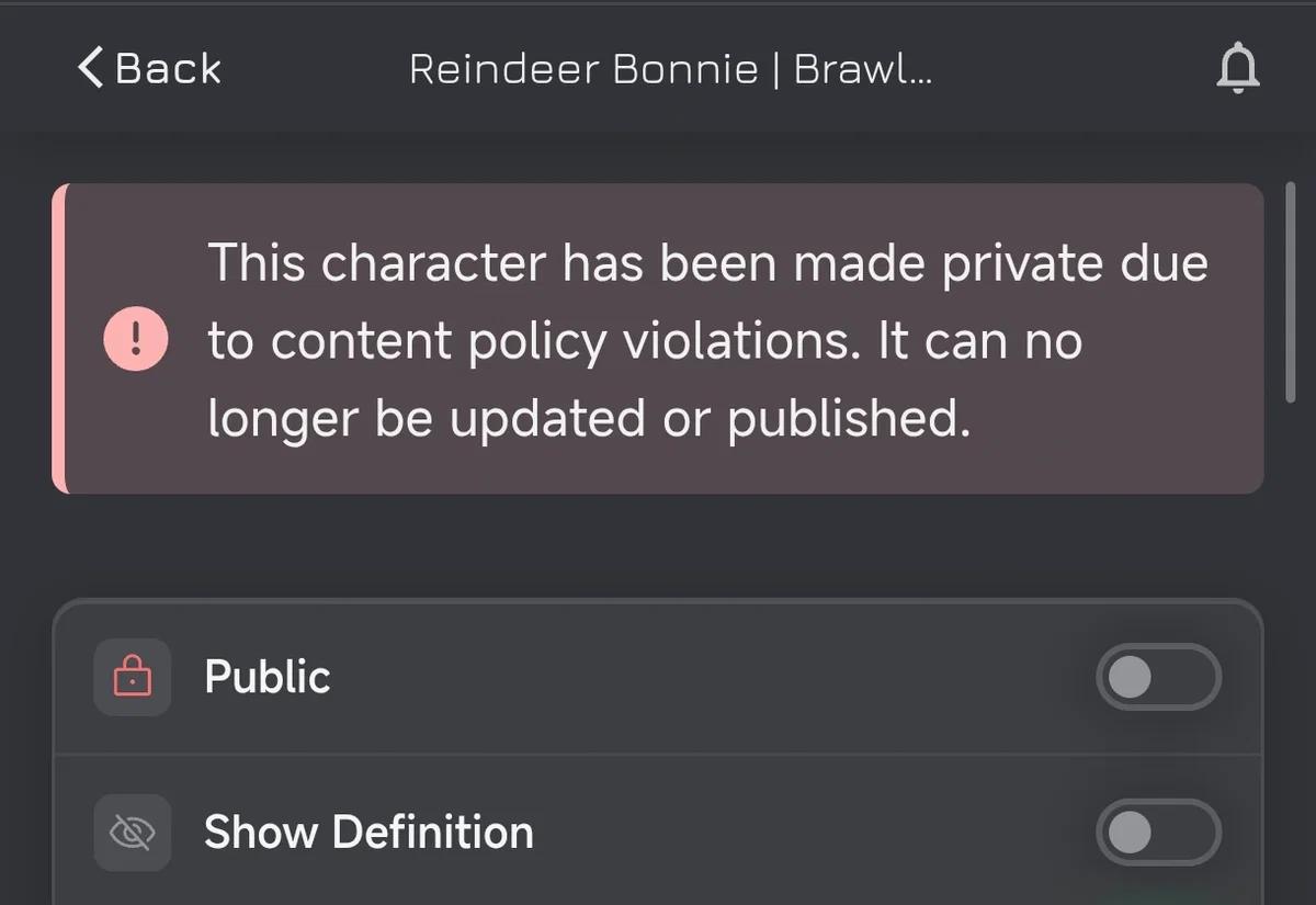 Reindeer Bonnie deletd 