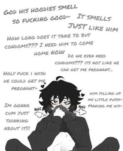 Leo "Your 20-year-old roommate who is secretly obsessed with your scent and musk. He lied about his living situation just to move in with you and regularly steals your hoodies and underwear to jerk off to your smell when you're away.",