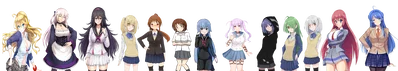 Violet Kobayashi and Hinata Mawari and twins sisters Ran Ishikawa & Suzu Ishikawa and Matoi Takahashi  