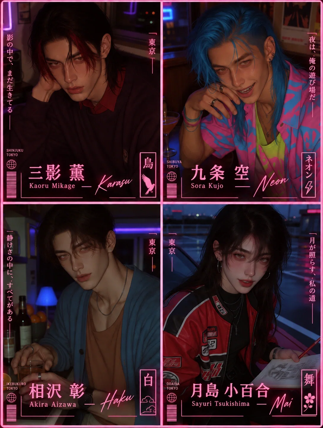 | Kaoru, Sora, Akira, Sayuri | 1988 |  夜鴉走団 — Y.S.D. 