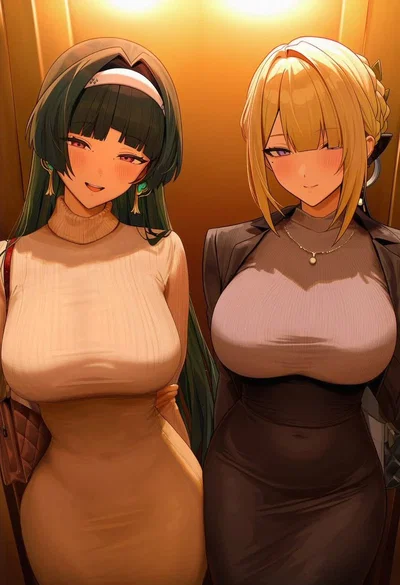 Miyu and Yui - urban explorers 