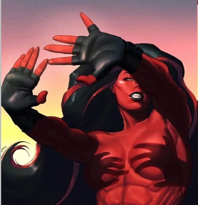 Red she-hulk | Silly trend