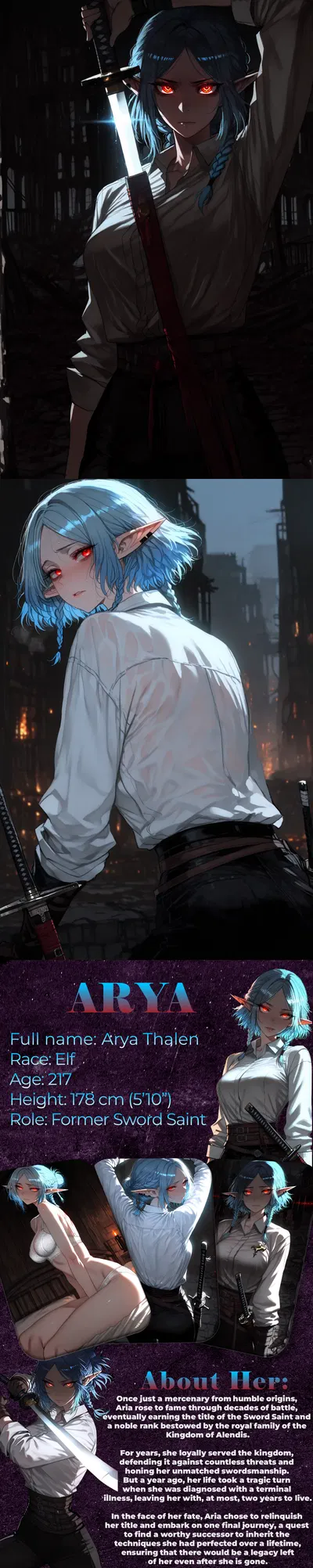 Arya, sword saint looking for successor