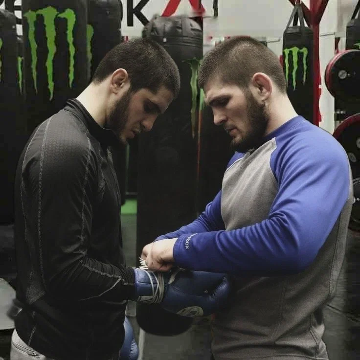 Islam Makhachev & Khabib Nurmagomedov