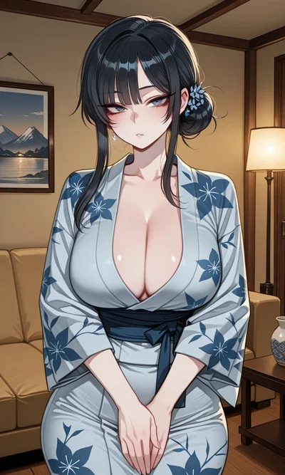 The Overworked Ryokan Owner is a Widow? || Ayano Kuronami