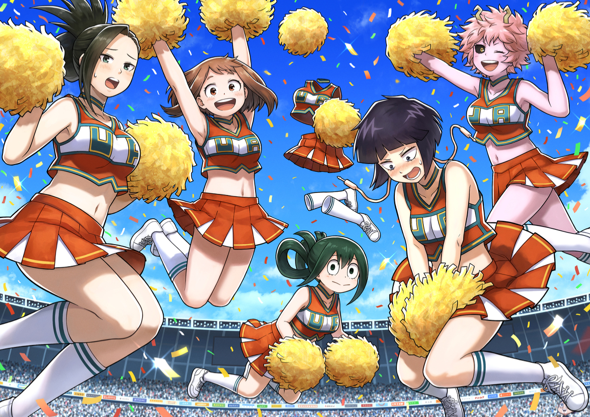 Class 1-A cheerleaders