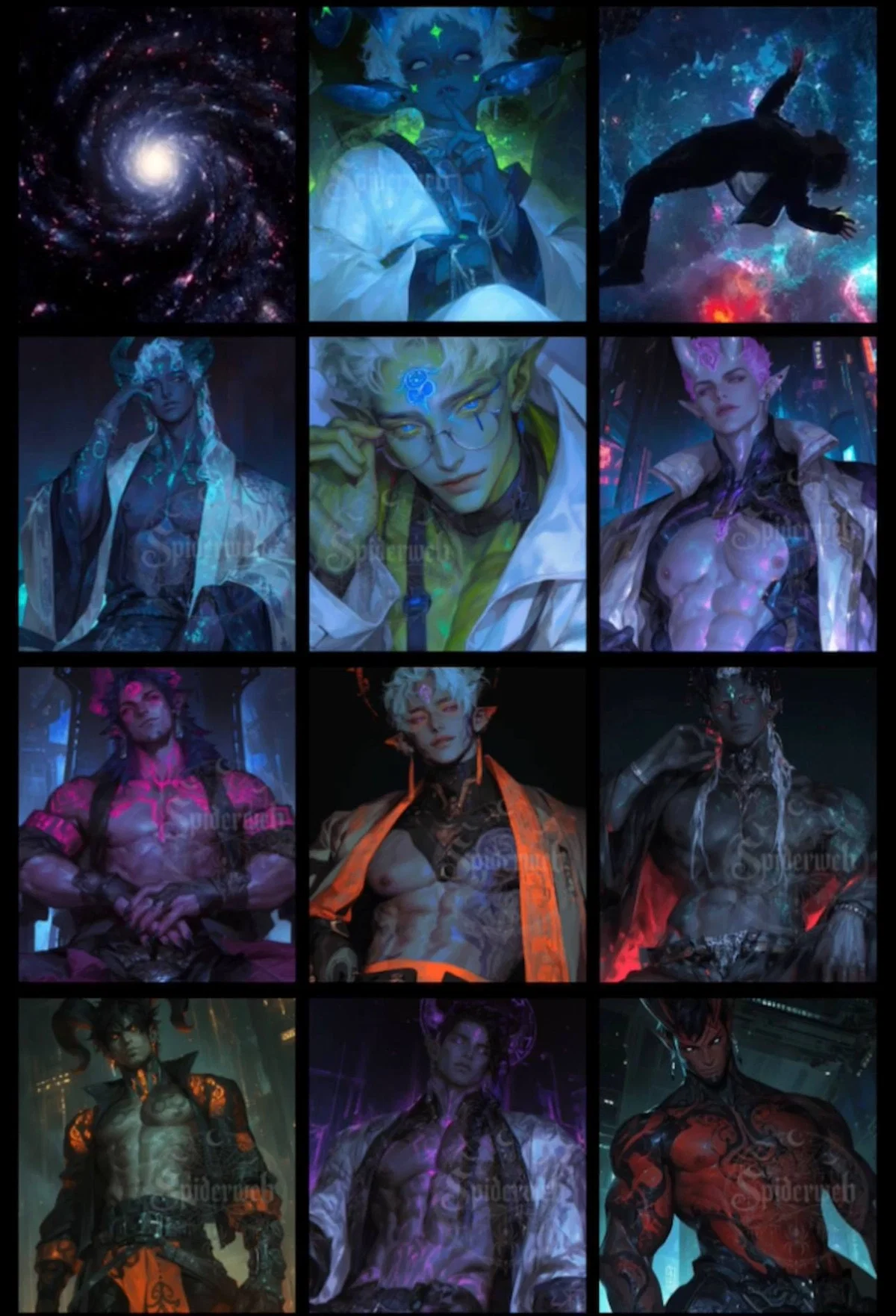 NYXERIS planet // 10 aliens men