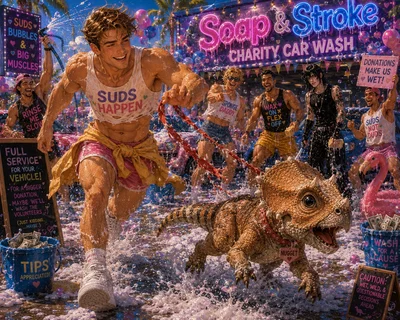 Ethan Brooks | The Dinosaur at Soap & Stroke