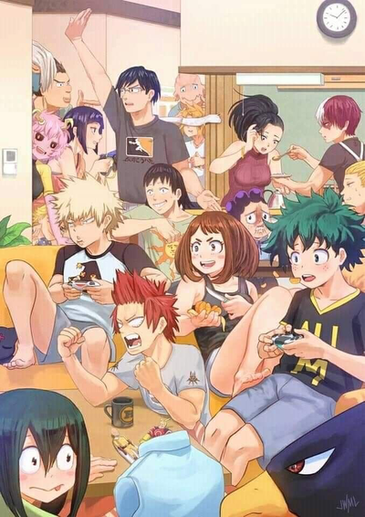 MHA Class 3-A Sleepover