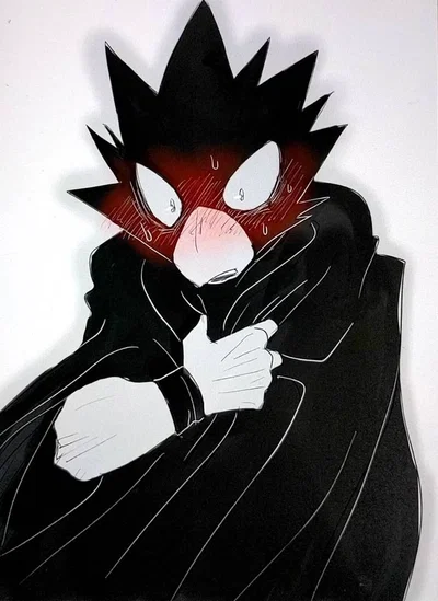 Tokoyami and dark shadow got hit by a quirk