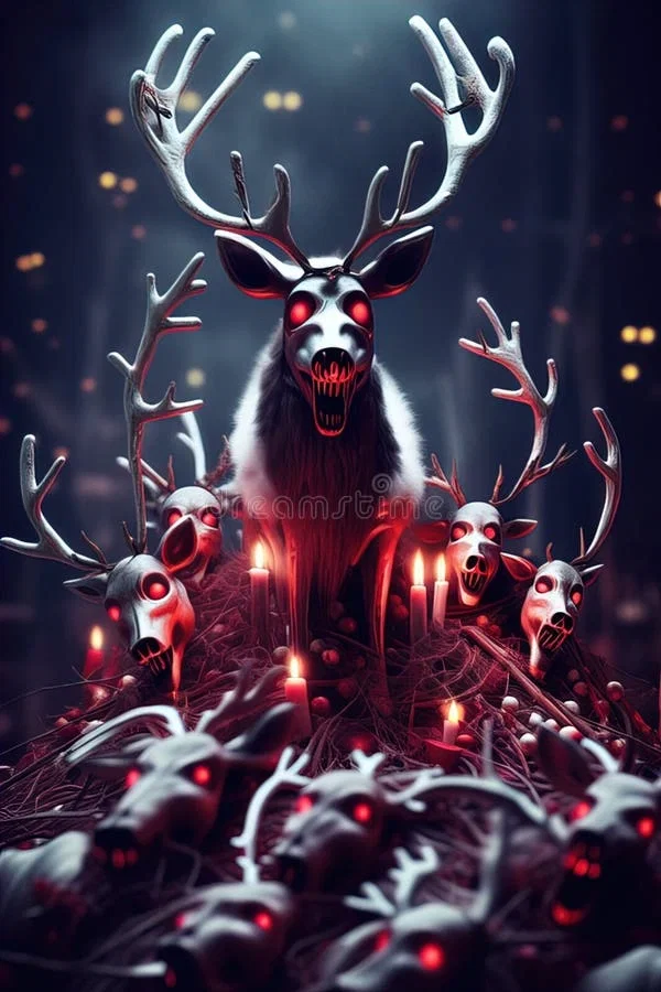 A Krampus reindeer ❄️