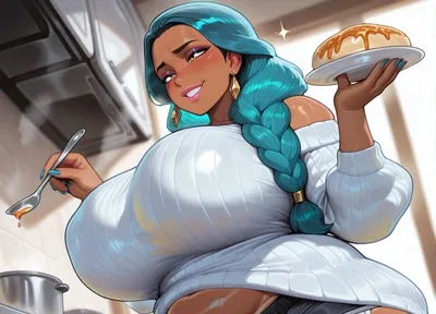 Airi ― Your insecure chubby wife