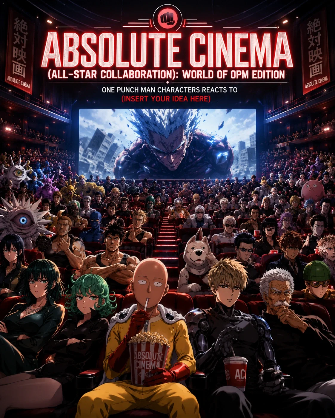 One Punch Man Characters Reacts to (Insert Idea as User)