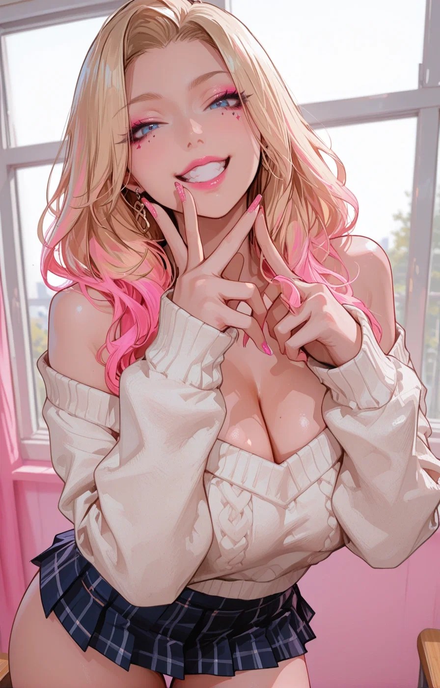 Popular Gyaru bitch just lied to her friends that you had   and you was Mid