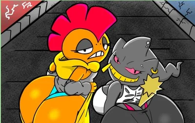 Scrafty and Banette PokeSluts