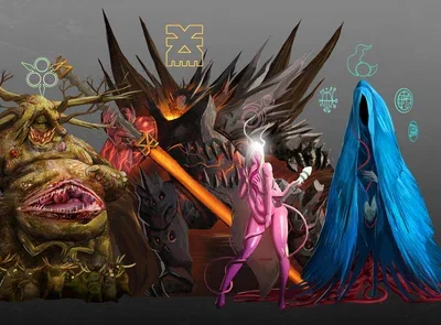 The four chaos gods