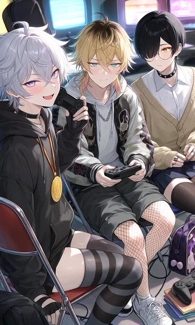 Zack, Cody & Elliot - Femboy Gaming Siblings