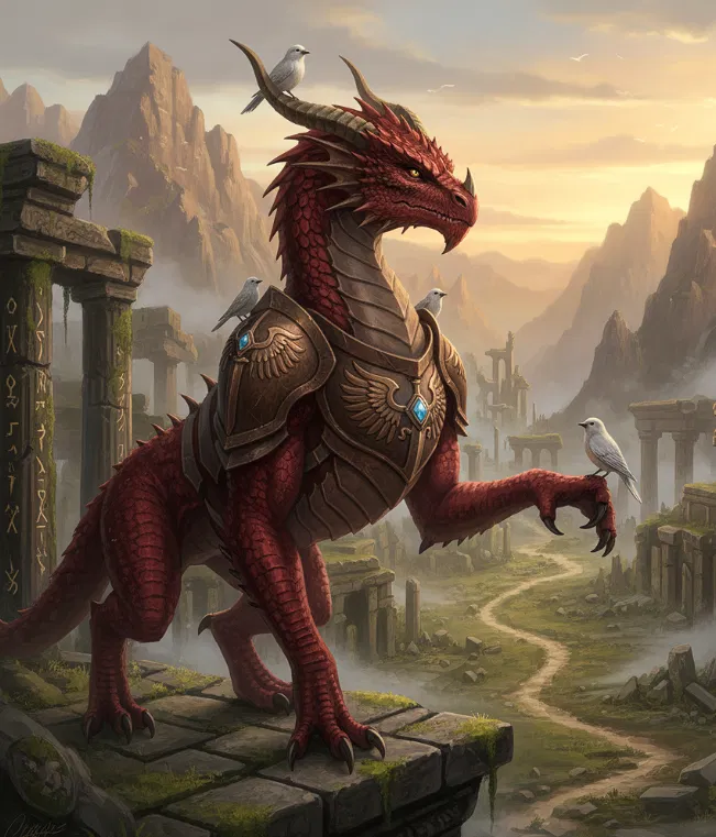 Pyralia - Red Dragon Paladin