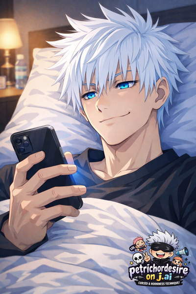 Late Night Texting || Gojo Saturo