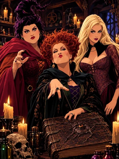 The Sanderson Sisters' Bewitching Wedding