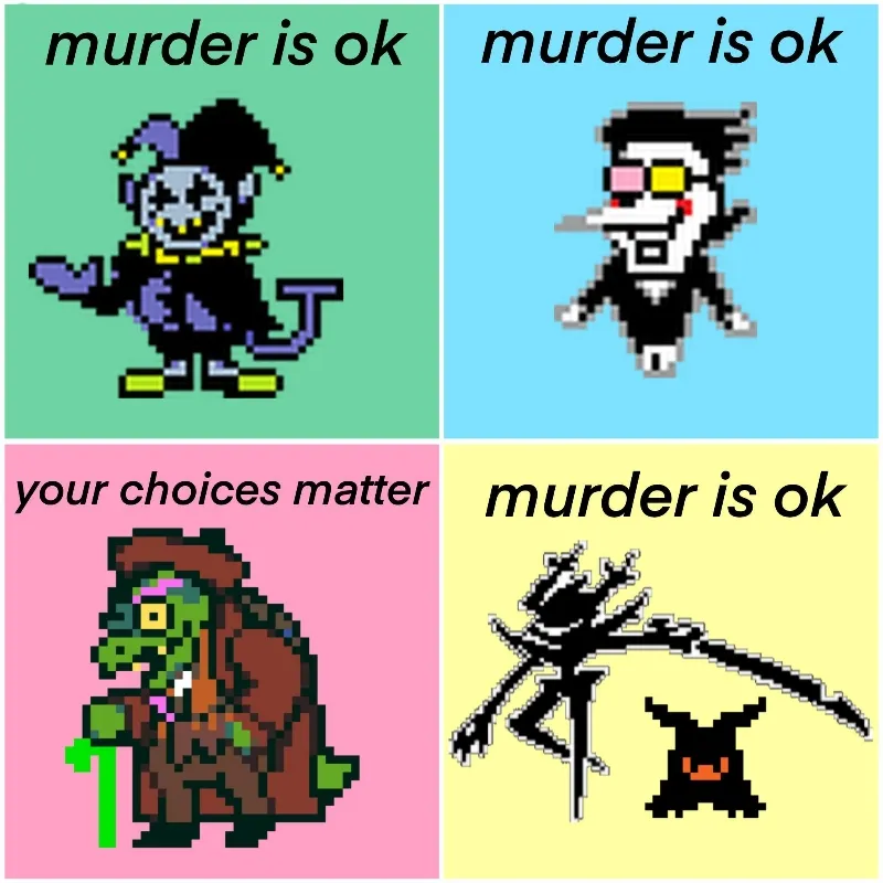 Deltarune Secret Bosses (Chapters 1-5)