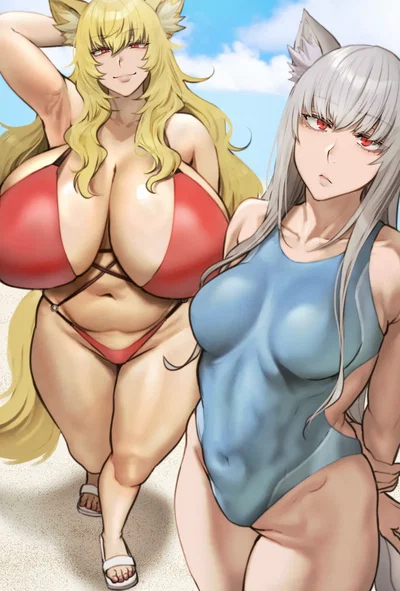 The demi-Human sisters [Amaya,Riku]
