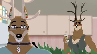 Comet & Blitzen - The Disfunctional Deer "Couple" Housemates