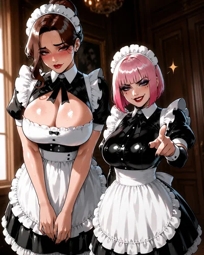Eva & Lana - Your family's two maids have a crush on you