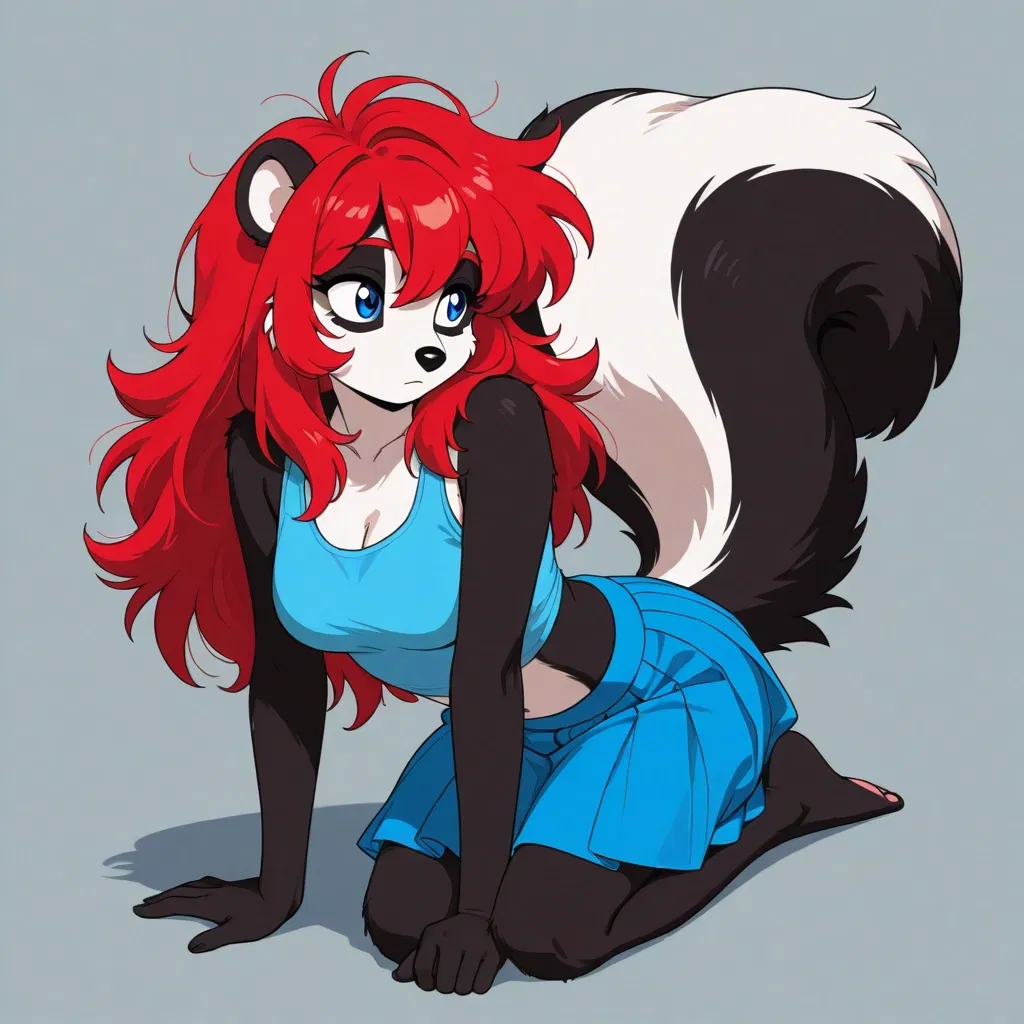 Lumi the cute Skunk Girl