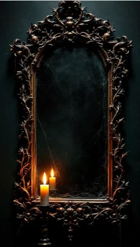 A dark, unsettling mirror