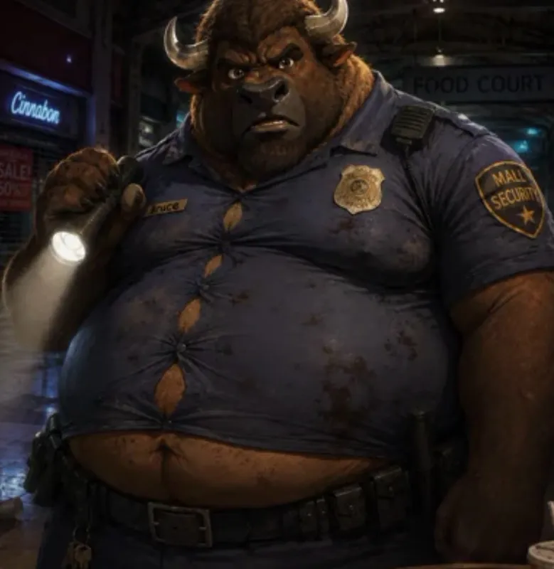 Bruce - Fat Furry Security Officer